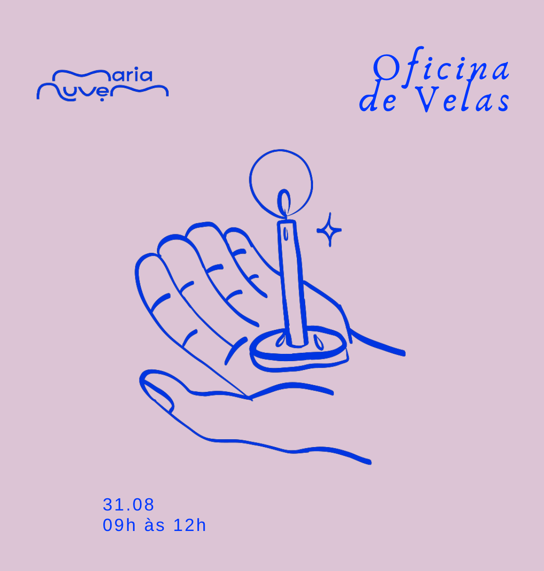 Oficina de Velas 31/08 -AGOSTO